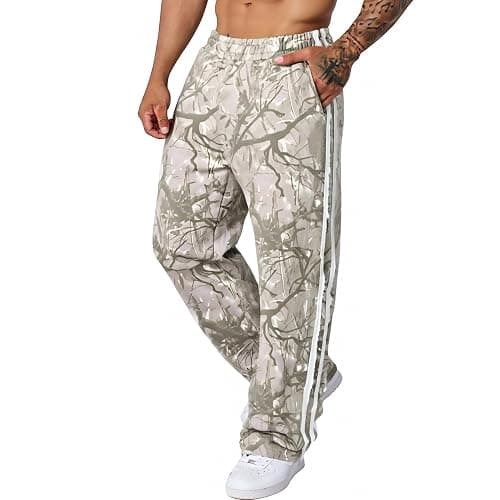 DIOTSR Mens Baggy Pants Athletic Graphic Print Joggers Workout Streetwear Sweatpants with Pockets thumbnail 2