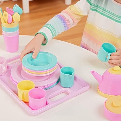 Battat – Play Circle – Dish Set – Plates, Cups, and Tea Party Toys – Kitchen Toys for Toddlers – Pretend Play – 3+ Years(34 Pieces) thumbnail 3