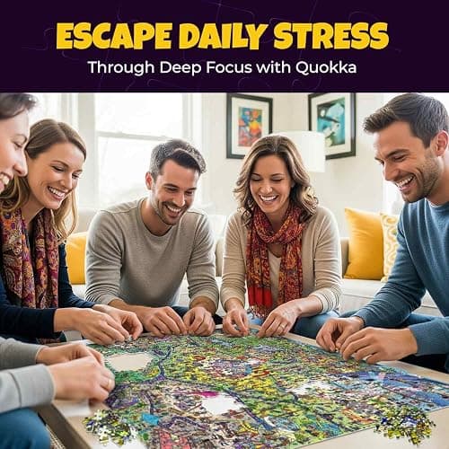 QUOKKA 1000 Piece Puzzle for Adults and Teens – Animal Bash Adult Jigsaw Puzzles with Hidden Secrets & Audio Story – Detailed Visual Puzzle Game for Focus & Relaxation with Twist – FSC Certified Gift thumbnail 6