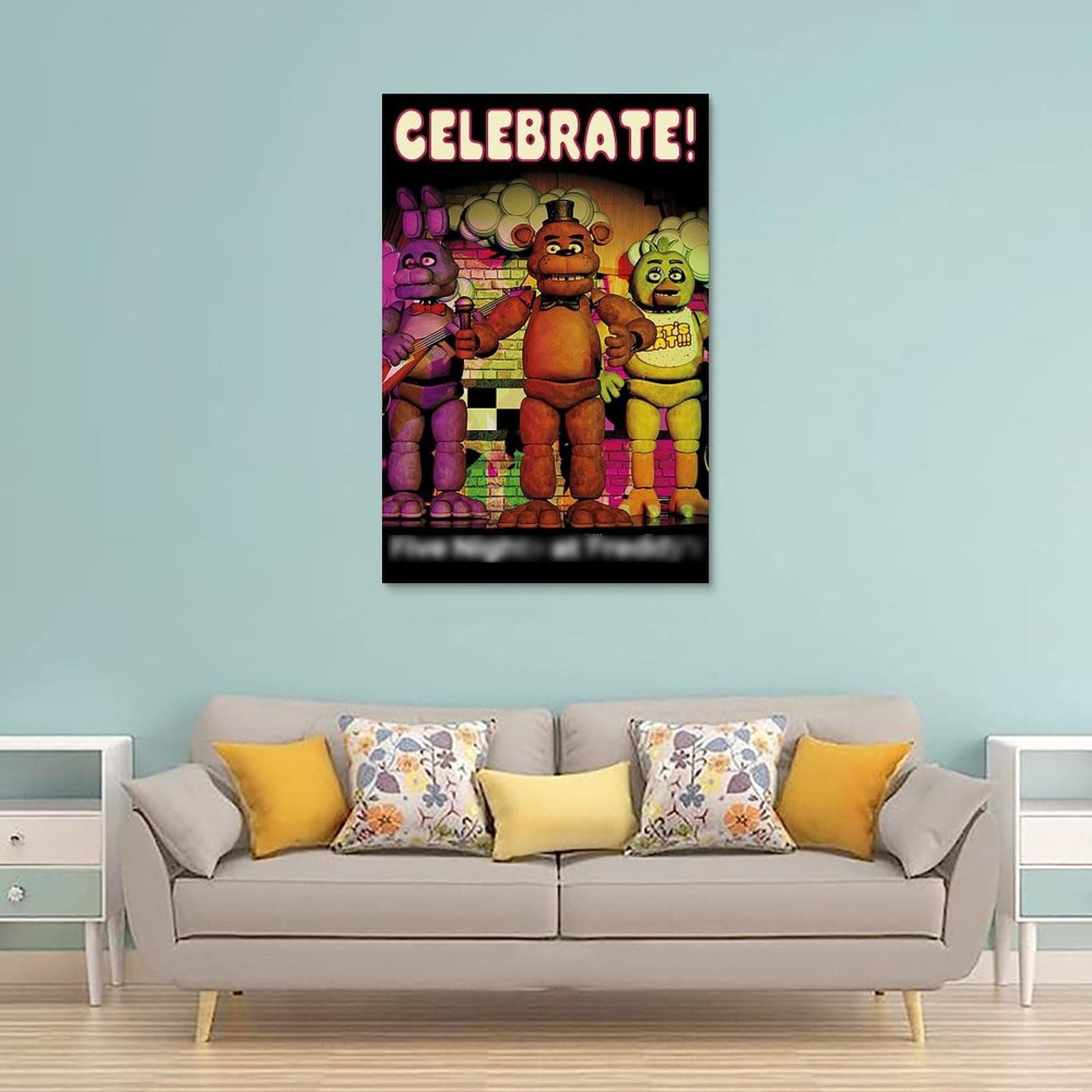 jongi FNAF Poster Poster Decorative Painting Canvas Wall Art Living Room Posters Bedroom Painting 08x12inch(20x30cm) thumbnail 2