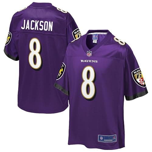 NFL PRO LINE Men's Lamar Jackson Purple Baltimore Ravens Team Jersey - Image 1