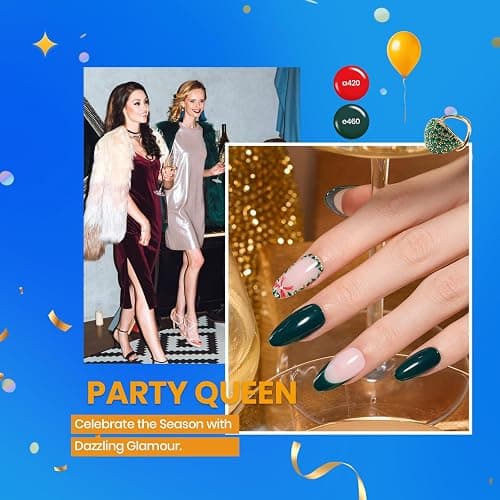 Beetles Gel Nail Polish Set 60 Colors Fall Uv Kit Jelly Brown Glitter Nude Pink White with 31pcs Art Brushes, Dotting Tools, Pens, Dust Brush, Striping Liner thumbnail 5