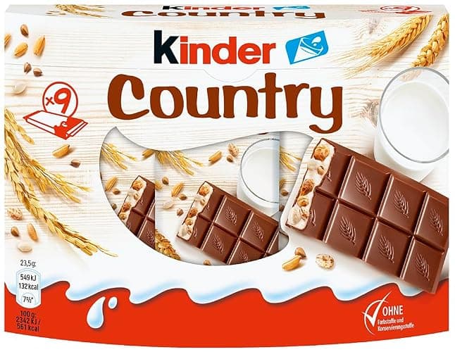 Kinder Country Riegel, 9 Riegel, 212 g - Image 1