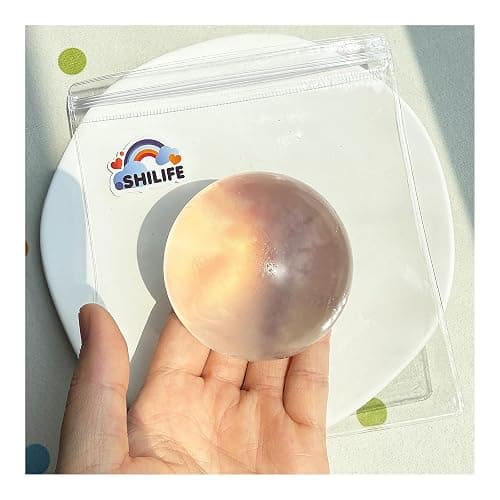 Taba Squishy fufu squishise,Kawaii Squishies PVC Toys,Stress Relieving Fur Ball OPP Packaging Gifts|Squishy Fidget Toys for Anxiety&Relaxation|Perfect Desk Accessory for Adults (Transparent) thumbnail 2