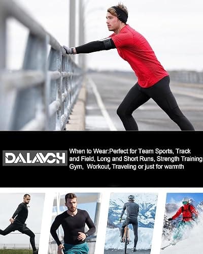 Dalavch 5 Pack Thermal Compression Shirts for Men Long Sleeve Running Gear Undershirt Base Layer for Winter Cold Weather thumbnail 6