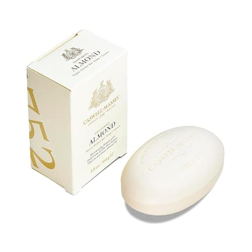 Caswell-Massey Almond Natural Bar Soap for Men & Women, Moisturizing Body Soap Bar for All Skin Types, Made with Essential Oils & Plant-Based Formula for Soft Skin, Made in USA, 5.8 oz - Image 1