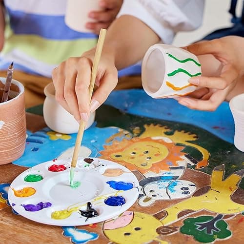 Pottery Wheel for Kids - Complete Pottery Painting Kit Arts and Crafts for Kids Ages 8-12 with 3 Pack Air Dry Clay Art Supplies Toys for Girls Boy Birthday Gift for 6 7 8 9 10 11 12+ thumbnail 2