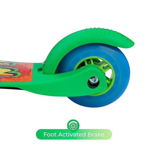 Scooter for Kids Ages 3-5 - Extra Wide Deck & Light Up Wheels, Self Balancing Kids Toys for Boys & Girls, Choose Your Favorite Character - TMNT thumbnail 6