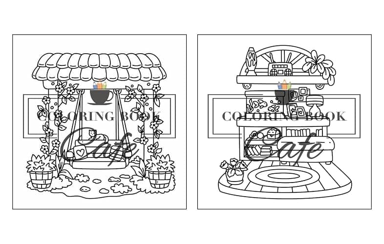 Cozy Corners: Coloring Book for Adults and Teens Featuring Super Cute Nooks and Hygge Spaces for Relaxation (Cute and Comfy Coloring Books) thumbnail 9