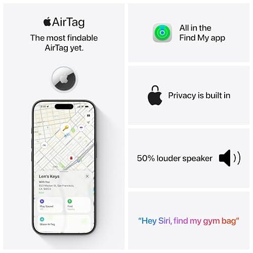 Apple AirTag 1 Pack (2nd Generation) thumbnail 4