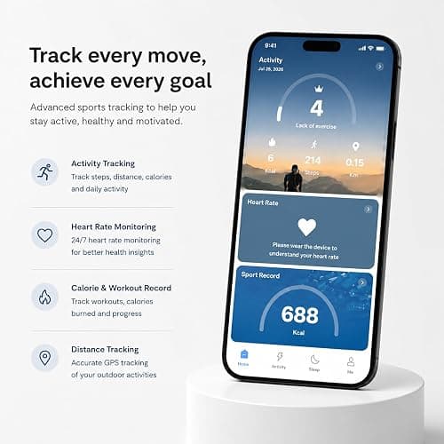 MaxKite Slim Smart Ring for Women, Ceramic Health Fitness Tracker Pink，10# | No Subscription Fee & 5ATM Waterproof, Sleep Tracking, Heart Rate, Blood Oxygen, Activity Tracking, HRV, 5-7 Day Battery Life thumbnail 4
