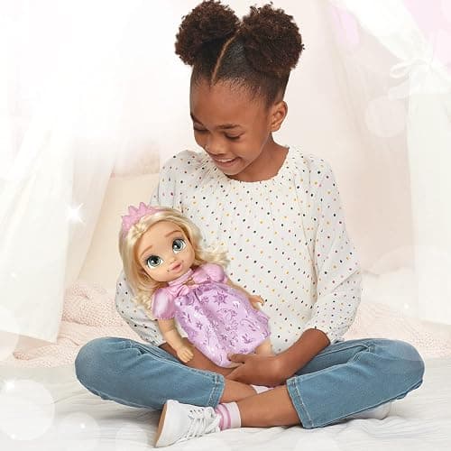 Disney Princess Rapunzel Baby Doll with Baby Bottle & Tiara thumbnail 2