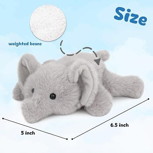 Mushymallow Adorable Elephant Stuffed Animal Soft Elephant Plush Toy Cute Birthday Gifts for Boys Girls Kids Toddlers thumbnail 3