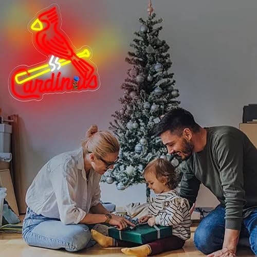 Baseball Neon Sign for Wall Decor Baseball Team Led Neon Sign for Man Cave Bedroom Sport Club Garage Party Bedroom Dorm Birthday Gift for Fans Size 13 * 13.4 In(ZYLD134) thumbnail 6