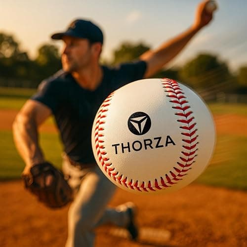 Thorza Weighted Baseballs for Pitching & Throwing Training - Velocity Building Balls for Hitting Practice & Strength Development - Youth to Pro, (6,8,10 and 12 Oz) - Set of 4 (9" Balls) thumbnail 7