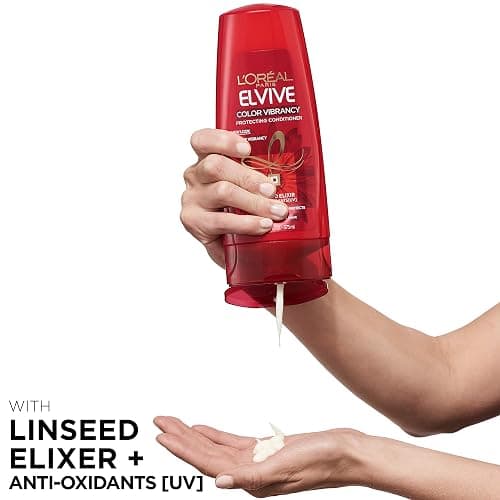 L'Oreal Paris Elvive Color Vibrancy Protecting Shampoo and Conditioner Set for Color Treated Hair, 28 Fl Oz (Set of 2) thumbnail 4