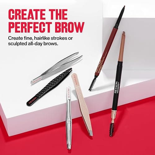 Revlon Expert Slant Tweezer, High Precision For Easy Hair Removal, Made With Stainless Steel, Stocking Stuffer for Women & Men, 1 count thumbnail 9