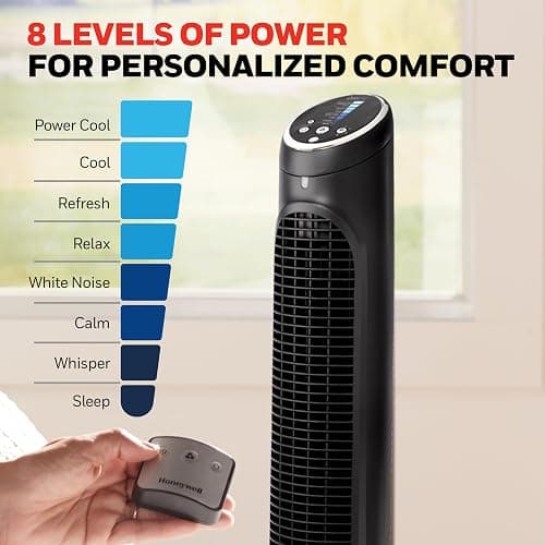 Honeywell QuietSet Whole Room Tower Fan-Black, HYF290B thumbnail 4