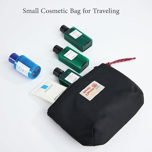 Rough Enough Small Tech Organizer Travel Case for Electronics & Cords - Cable Storage Bag Black thumbnail 8