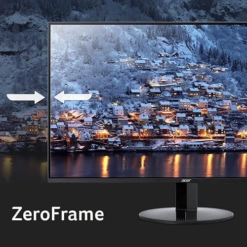acer KB220Q H2bi 21.5" Full HD (1920 x 1080) Zero-Frame Home Office Monitor | Adaptive-Sync Support (FreeSync Compatible) | Up to 100Hz Refresh | 1ms (VRB) | sRGB 99% | Tilt | HDMI & VGA Ports thumbnail 6