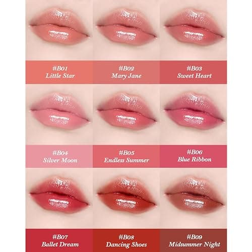 Flower Knows Swan Ballet Shine Lipstick,Hydrating Solid Lip Gloss,Moisturizing Pink Tinted Lip Balm-Long Lasting Lip Gloss in Balm for Girls&Women(B04 Silver Moon) thumbnail 2