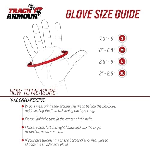 TRACK ARMOUR] Series 4 Auto Racing Glove, SFI 3.3/5, Nomex Fabric, Silicon Grip, Fire Retardant, Flame Resistant, Driving, Karting, Sim Racing thumbnail 2