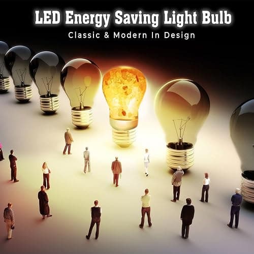 Himalayan Glow Natural Pink Salt LED Light Bulb, Warm Amber Glow - 60 Watt Equivalent light Bulb, Dimmable, E26 Edison light bulb for Homes, Decor, Offices thumbnail 3