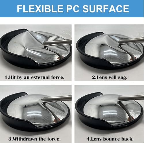 LH-GUARD Convex Mirror - 18" Security Mirror for Business, Garage, Warehouse, Office. 18 Inch Convex Safety Mirror Indoor Outdoor with Clear View Wall-Mounted thumbnail 6