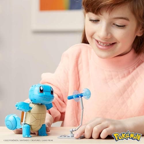 MEGA Pokémon Building Toys Set Build & Show Squirtle with 199 Pieces, Articulated and Poseable, 4 Inches Tall, for Kids thumbnail 2