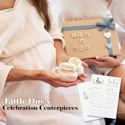 CWIOQPYI Hilarious Mallard Duck Baby Shower Games, Double-Sided Baby Gender Reveal Party Game, A Little Cutie is on The Way Gender Neutral Party Supplies-B05 thumbnail 5