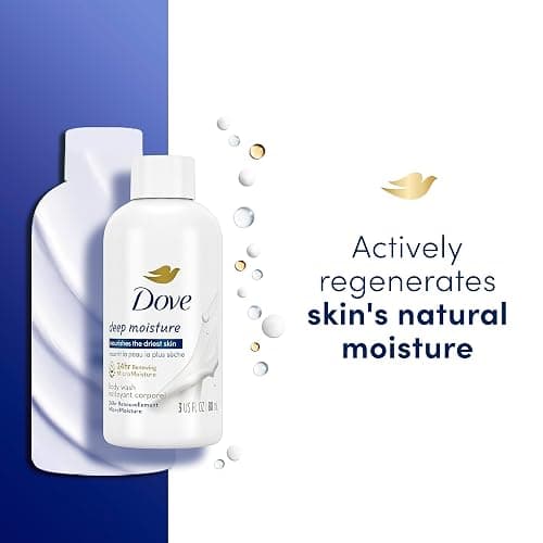 Dove Body Wash Deep Moisture for 24hr Lotion-Soft Skin Moisturizing Skin Cleanser with No Sulfates No Parabens 3 oz thumbnail 5