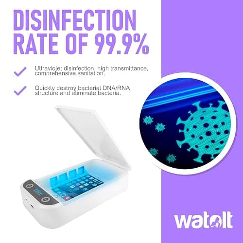 Watolt UV Light Sanitizer - Cell Phone Sanitizer Cleaner Box for Smartphone iPhone thumbnail 2