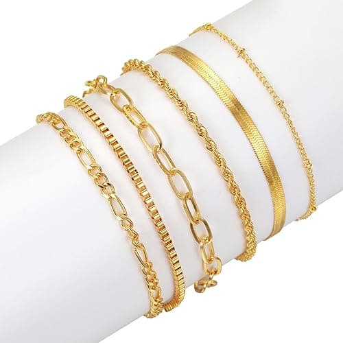 NEWITIN 69 Pieces Gold Jewelry Set for Women Fashion Costume Jewelry Gold Plated Necklace Bracelet Earrings Set for Women thumbnail 4
