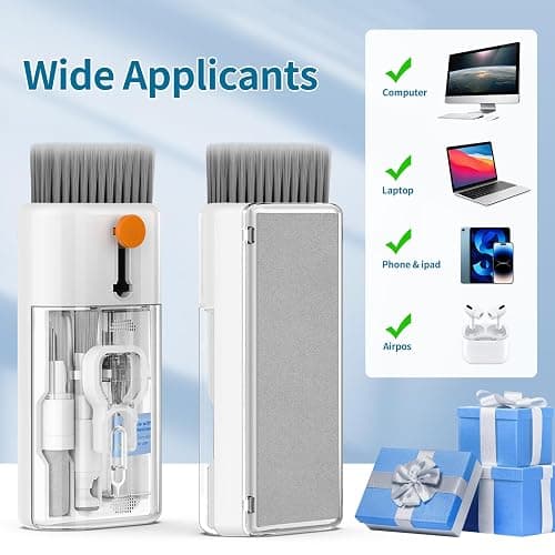 Keyboard Cleaner Laptop Cleaning Kit - All in One Computer Tech Cleaning Brush, Multi-Function Pc Accessories with Airpod Cleaning Kit, Electronic Laptop Screen Cleaner for MacBook, iPhone, Gaming thumbnail 7