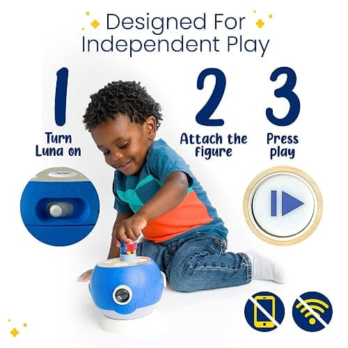 LUNA STORYTIME Bedtime Figurine Cartridge – Projects 5 Soothing Stories and 5 Bedtime Songs, Over 30 Minutes of Audio Content | Gift and Toy for Ages 3+ thumbnail 4