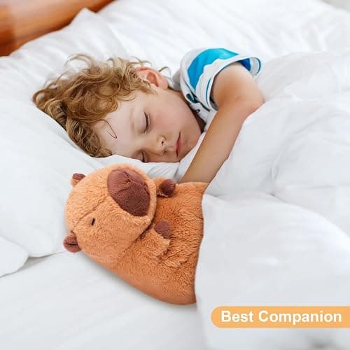 SuzziPals Heatable & Coolable Capybara Plush, Microwavable Stuffed Animal Heating Pad for Soothing & Relaxation, Lavender Scent Plush Toys for Stress Relief, Capybara Plushies Gift for Kids & Adults thumbnail 5