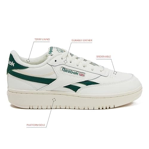 Reebok Womens Club C Double Revenge Platform Tennis Shoes for Women, Fashion Womens Sneakers thumbnail 2