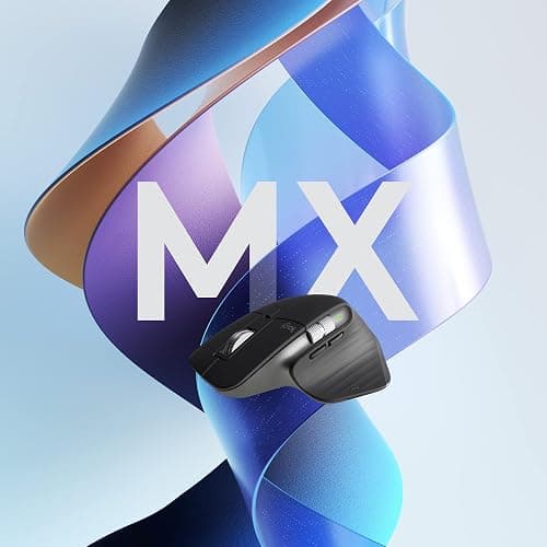 Logitech MX Master 3S Performance Wireless Mouse - Graphite With Bolt Reciever thumbnail 8