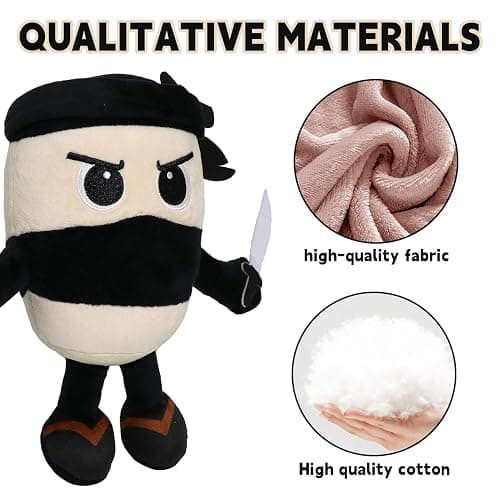 Italian Brainrot Plush, 9.8inch Cappuccino Assassino,Cute Stuffed Figure Doll for Kids and Adults Inspired Plush Toy thumbnail 4