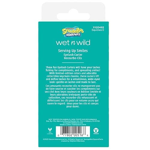 wet n wild Eyelash Curler & Charm, Gentle Silicone Cushion Pad, Curls & Lifts Lashes – Squidward thumbnail 6