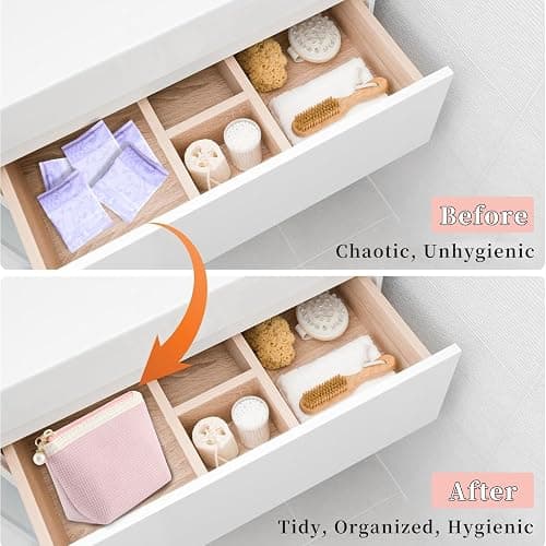 Teircno Preppy Corduroy Period Bag for Women, Cute Sanitary Napkin Storage Bag Portable Period Pouch with Pearl Zipper, Sanitary Pads Bag Tampons Holder for Purse, First Period thumbnail 5