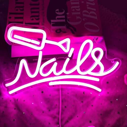 Nails Neon Sign, Custom Led Nail Salon, Beauty Room Wall Art,Salon Room Signs,Lash Room Welcome Sign,Neon Beauty Art thumbnail 3