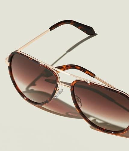 Quay - Sunglasses for Men & Women, Medium Aviator Shades, UV Protection Lenses (All In) thumbnail 5