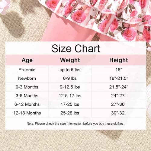 fioukiay Newborn Baby Girl Clothes Infant Girls Floral Love Printed Romper and Ruffle Pants Sets 4pcs Winter Fall Outfits thumbnail 6