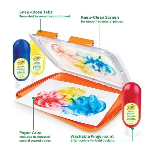 Crayola Easy-Clean Fingerpaint Set Arts & Crafts - Paint thumbnail 8
