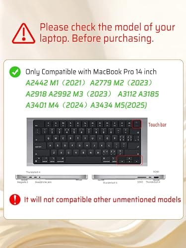 Seorsok Compatible with MacBook Pro 14inch Case 2026 thumbnail 3