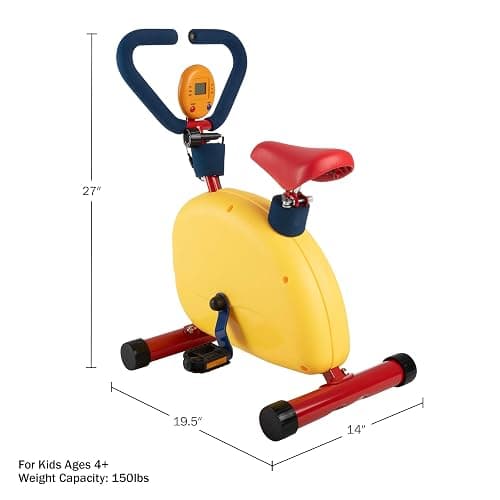 Hey Play Kids Exercise Bike, Indoor Stationary Cycle Riding Toy thumbnail 2