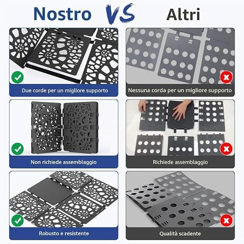 BoxLegend Piega Magliette V1-Plus Piega Magliette Adulti e Bambini Abbigliamento Veloce e Conveniente per Piega Camicie Piegare Magliette Nero thumbnail 4