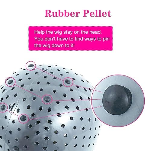Maxsirui Wig Head Stand - Fresh Holder With Mannequin for Drying and Styling Hair, Scalp Cap Net, Dryer With Holes thumbnail 6