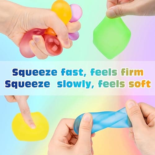 VISCOO 8 Pack Stress Cube, Slow Rising Ice Cube Squishy, Stress Balls for Adults Kids Party Favors/ Classroom Prizes, Sensory Fidget Toy for Anxiety Relief thumbnail 5